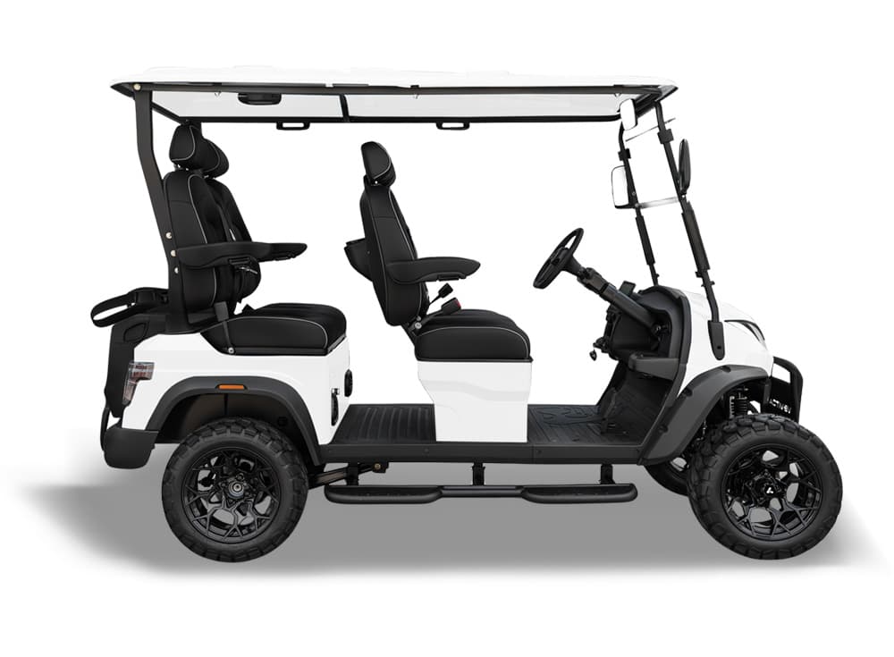 4 Seater — Forward Facing Lifted in White