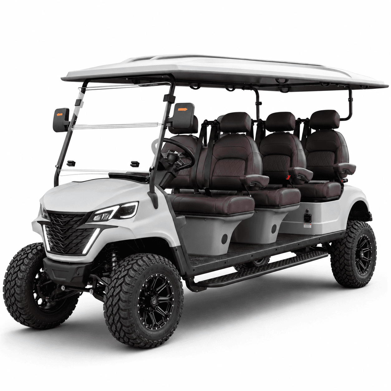 6 Seater — Forward Facing Lifted in White